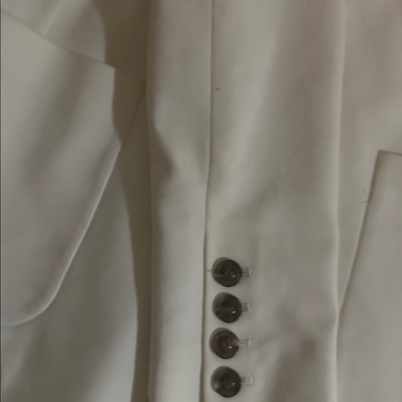 Anine Bing Schoolboy white ivory blazer Size Small Petite - Picture 6 of 7